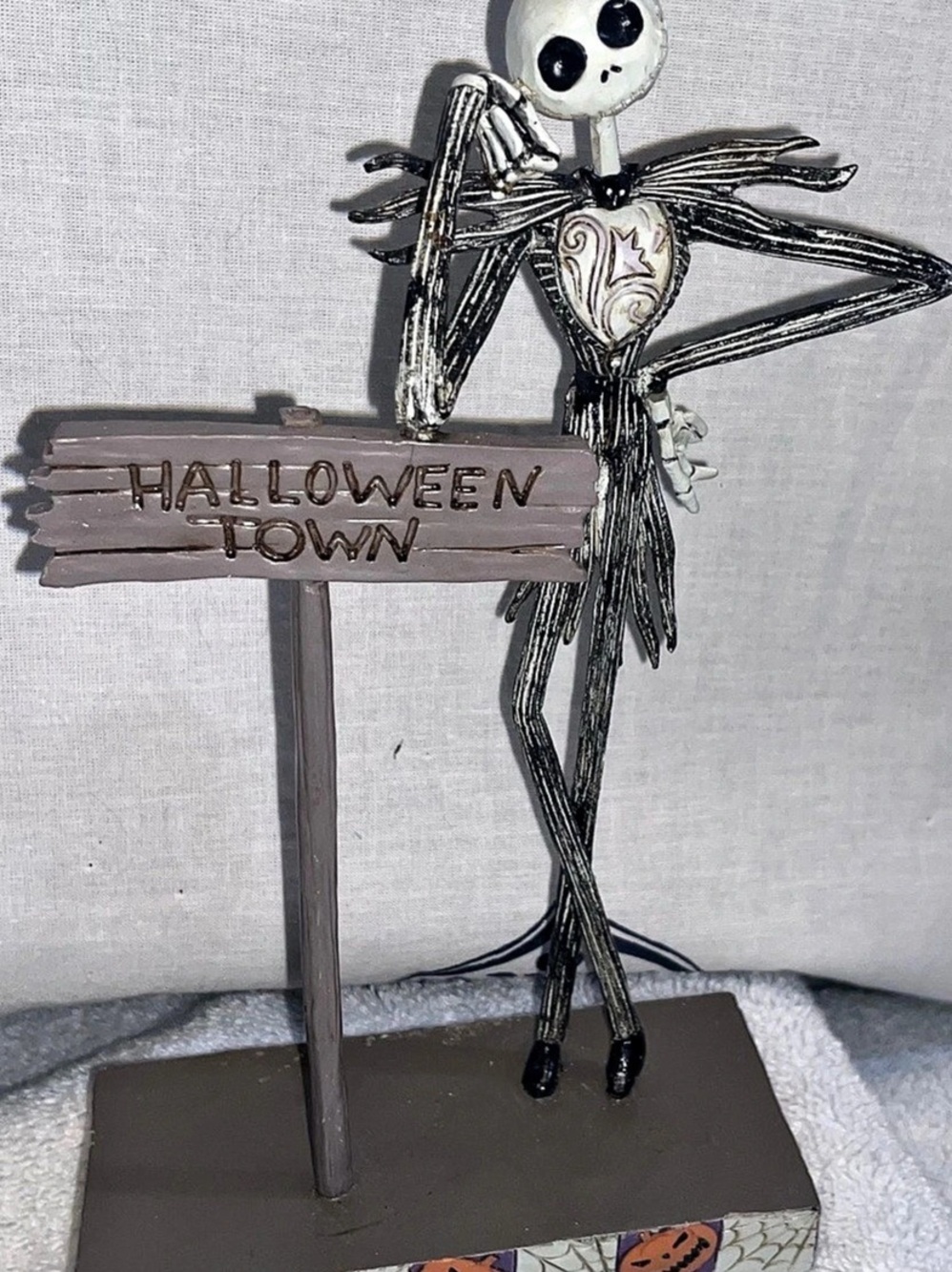 Disney Traditions by Jim Shore Jack by Halloween Town Sign Figurine Jack